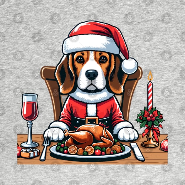 Beagle Dog Christmas Meal by Graceful Designs